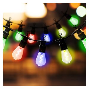 String light bulbs umbrella style - 5M - Black