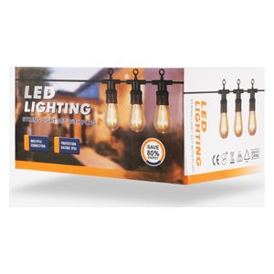 String light bulbs umbrella style - 5M - Black