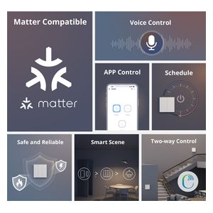 Sonoff 5-49 - Switch-M5 Matter 1 Gang - White