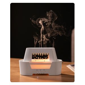  GSTAR 6-19N - Smart Rectangular Incense Burner with Falling Water Drops - White 