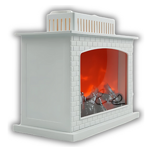 Tethkar A1-4 - Fireplace Lantern Flame Effect - White