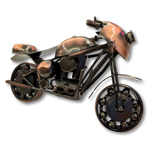  Tethkar A11-6 - Retro Motorcycle Art Handmade Metal Craft Decor - Bronze 