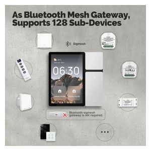  Moes Smart Touch Screen for Devices Compatible with Tuya Smart App - TPP06 - White 