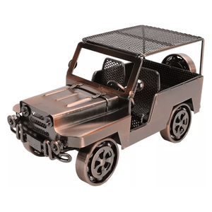 Tethkar Antique Metal Jeep Style Decor - Bronze