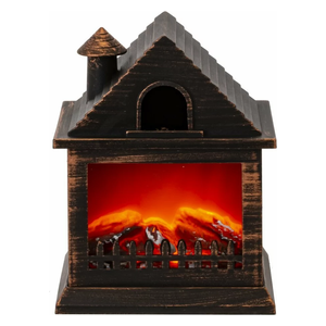 Tethkar A1-5 - Mini Fireplace Lantern Flame Effect - Wood