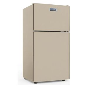  Newal RFG-88-05 - Top Mounted Refrigerator - 6 Cubic Feet - Gold 