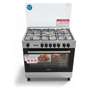  Fresh 2503GC-147708 - Gas Cooker - 90 × 60 cm - 5 Burners - Stainless Steel 