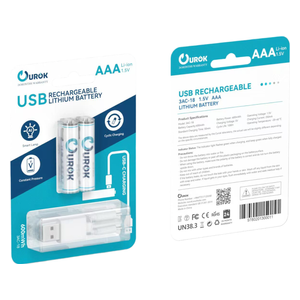 Ourok 3Ac-18 - Rechargeable Battery - 2 Battery
