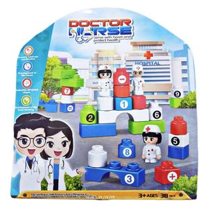  Doctor Figures Cubes Game - 38 pieces 