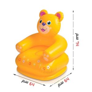  Inflatable Bear Children's Chair - Yellow 