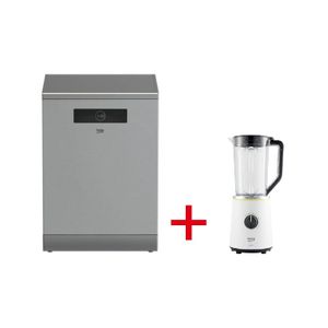  Beko BDEN38523XQ - 14 Sets - Dishwasher - Silver + Beko TBN7400W - Blender - 400 W - White 