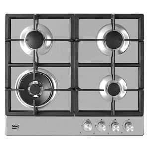  Beko HIAW64225SX- 4 Burners - Built-In Gas Cooker - Silver 