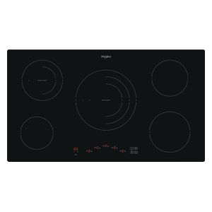  Whirlpool AKT9020B - 5 Burners - Electric Cooker - Black 