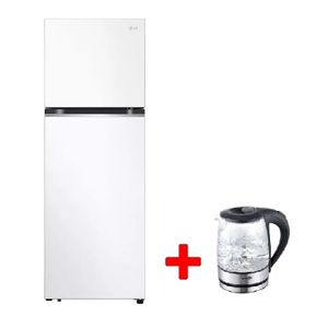  LG GNB582GVWP - 15ft - Conventional Refrigerator - White + Moonlife MF210 - Kettle - Stainless Steel 
