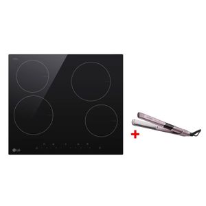  LG CBEZ2414B - 4 Burners - Electric Cooker - Black + Arzum AR5051 - Hair Straightener - Gray 