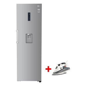 LG GC-F511ELDM - 15ft - 1-Door Refrigerator - Silver + Moonlife MF904 - Steam Iron - White