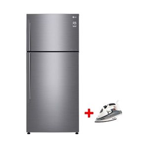  LG GNM705HLI - 19ft - Conventional Refrigerator - Silver + Moonlife MF904 - Steam Iron - White 