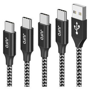  Jufd ji-2123323 - Cable Set USB To USB-C - 4 pieces - Black 