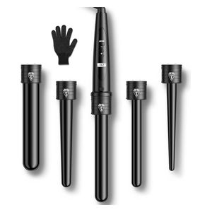  cithot Et-w301 - 5 in 1 Hair Curler - Black 