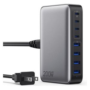 HOPDAY hx100p7 - Charger - 200W - 8-Port GaN - Grey