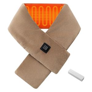  وشاح تدفئة ذكي قابل للشحن - بني 