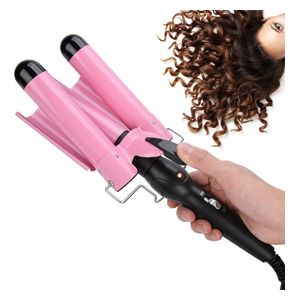 PHYLIAN Triple Barrel Curling Iron 25mm – Curling Iron – 02 Chic Pink