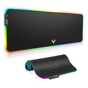لوحة ماوس ألعاب بليدهوكس RGB – سطح إضاءة خلفية RGB ممتد كبير – أسود