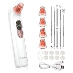  Ganbom Xpre202 - Blackhead Suction Device with LED Screen, USB Charging - White 
