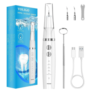  Voligo Ultrasonic Electric Dental Calculus Remover – White 
