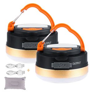  INPHER x0017uolkp - Multifunctional Rechargeable Camping Lantern Set - Black 