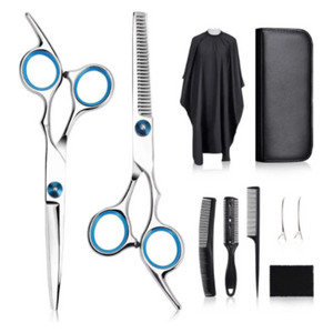  Tommy G hs-01 - Piece Hair Cutting Scissors Set - Silver 