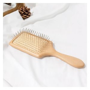  brus-3234y - wooden hair brush 