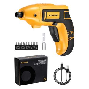 ALEAPOW O2 – مفك براغي لاسلكي صغير – أصفر