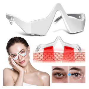  CJVIUS eyem52004 - Eye Massager Red Light Therapy Device - White 