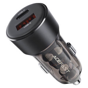  شاحن سيارة ايس فاست - B12- 60واط - اسود 