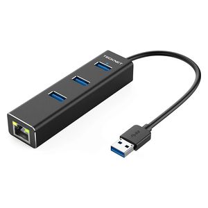 TeckNet HU04 - Portable USB 3.0 Hub - 4 Ports - Black