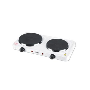  Floria ZLN2843 - 2 Burners - Electric Cooker - White 