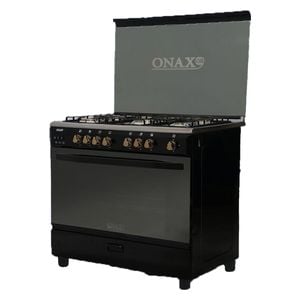 Onax 60-90pro - 5 Burners - Gas Cooker - Black