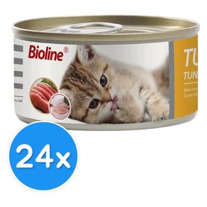  Bioline Tuna + Chicken Wet Cat Food - 24 pieces 