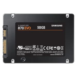  هارد داخلي سامسونج اس اس دي - 500 كيكابايت - 870EVO - اسود 