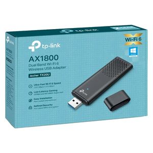  تي بي لنك آرتشر AX1800 محول يو اس بي لاسلكي ثنائي النطاق بتقنية واي فاي 6 - TX20U - أسود 