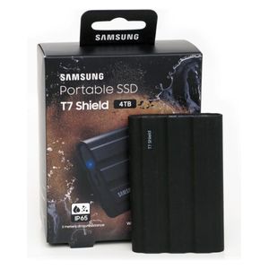  Samsung T7-Shield - 4TB - External SSD Hard Drive - Black 
