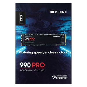 هارد داخلي MZ-V9P2T0BW NVMe PCIe سامسونج اس اس دي - 2 تيرابايت - 990 Pro - اسود