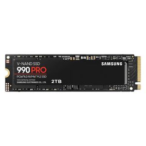 Samsung 990 Pro MZ-V9P2T0BW - 2TB - NVMe PCIe Internal SSD Hard Drive - Black
