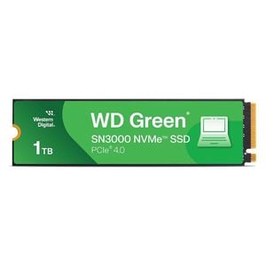 Western Digital Green SN3000 - Internal NVMe SSD - 1TB - Gen4 M.2 2280 - 5000MB/s Speed