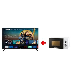  شاشة نوال 75" سمارت - 4K - UHD TV - UHD-7562 + ميكرويف نوال - 20 لتر - MWO-265/01 - ابيض 