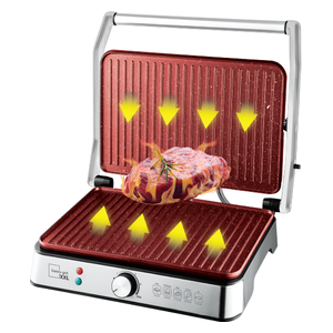  Newal GSM-5096 - Sandwich Maker - Silver 
