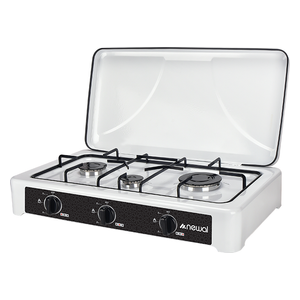 Newal HOB-203-05 - 3 Burners - Gas Cooker - White