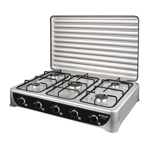 Newal HOB-225/05 - 5 Burners - Gas Cooker - Silver
