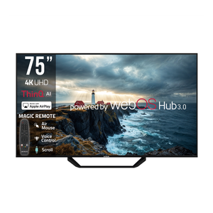  شاشة نوال  - 75 انش - 4K - ويب او اس - 50 هيرتز - WEB-7575 - اسود 
